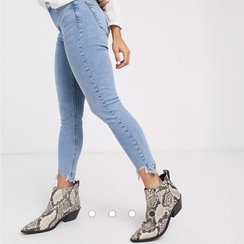 Topshop high waisted petite skinny jeans